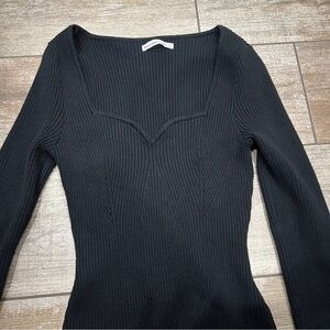 Abercrombie & Fitch | Black Long Sleeve Sweater Blouse